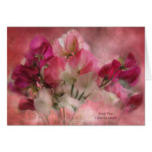 Guisantes de olor ArtCard Felicitaciones