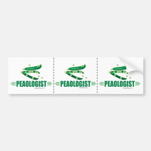 Guisantes divertidos pegatina de parachoque