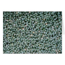 Guisantes para la venta tarjetón