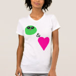 Guisantes y amor camisetas