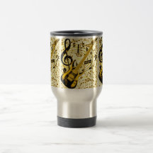 Guitar_ de oro tazas de café