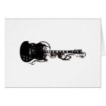 guitar_sg グリーティング・カード
