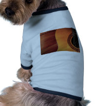 Guitarra acústica camisas de perritos