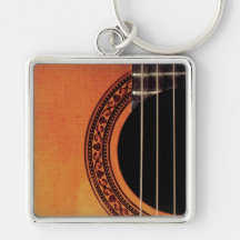 Guitarra acústica llaveros personalizados