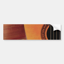 Guitarra acústica pegatina de parachoque