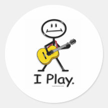 Guitarra acústica pegatina redonda