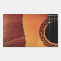 Guitarra acústica rectangular altavoz