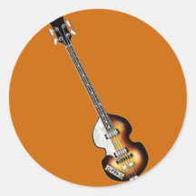 Guitarra baja del violín pegatinas  