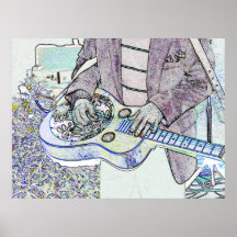 Guitarra de acero impresiones