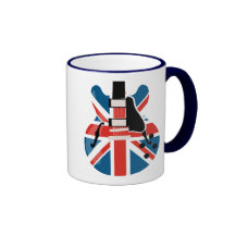 Guitarra de Britpop Tazas