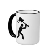 Guitarra de la estrella del rock taza de café