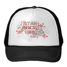 Guitarra de la roca del estallido gorro