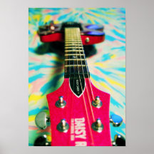 guitarra de las rosas fuertes posters