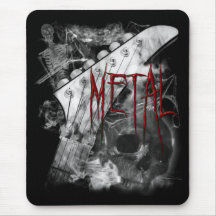 Guitarra del metal de la muerte alfombrilla de ratón