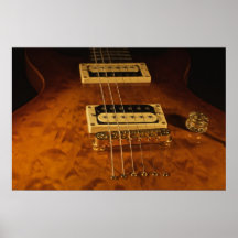 Guitarra eléctrica de madera impresiones