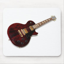Guitarra eléctrica del vintage alfombrilla de ratón