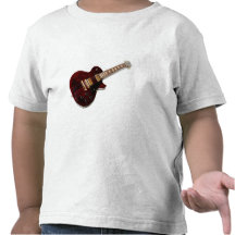 Guitarra eléctrica del vintage camiseta