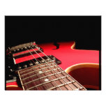 Guitarra eléctrica roja invitación