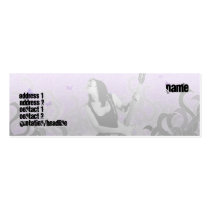 Guitarra - flaca tarjetas de negocio