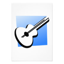 Guitarra Invitacion Personalizada