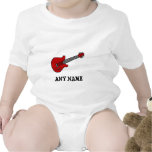 Guitarra roja de Rockin Camisetas