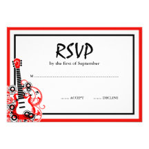 Guitarra RSVP negro rojo de la estrella del rock Anuncios