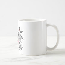 Guitarra y cráneo del Grunge Taza