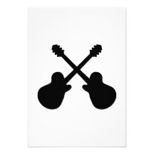 Guitarras cruzadas comunicado personalizado
