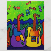 Guitarras de las naturalezas por Piliero Tarjetas Publicitarias