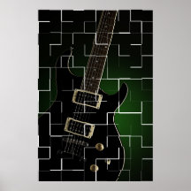 Guitarras que se agrietan para arriba posters