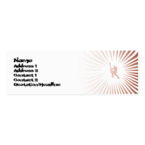 Guitarrista de la paz - flaco tarjetas de negocio
