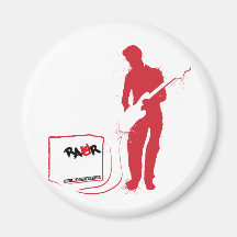 Guitarrista de la roca - grunge del amperio de la  imanes  