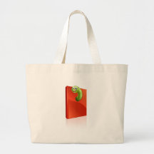 Gusano de libro bolsa de mano