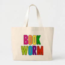 Gusano de libro bolsas de mano