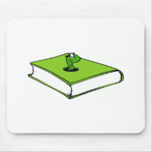 Gusano del Libro verde Alfombrillas De Ratones