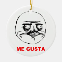 Gusta hace frente (el texto) adorno de navidad