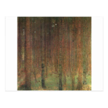 Gustavo Klimt - árboles de pino, 1902 Postales