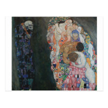 Gustavo Klimt - Death y Life, 1910 Postal