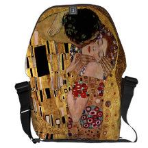 Gustavo Klimt: El beso (detalle) Bolsas De Mensajeria
