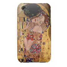Gustavo Klimt: El beso (detalle) iPhone 3 Case-Mate Protectores