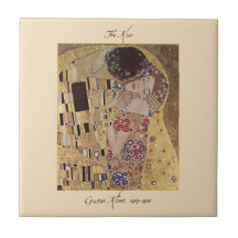 Gustavo Klimt la baldosa cerámica del beso Tejas Ceramicas
