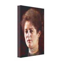 Gustavo Klimt - Portrai de una mujer Lienzo Envuelto Para Galerias