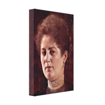 Gustavo Klimt - retrato de una mujer Lienzo Envuelto Para Galerias