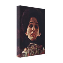 Gustavo Klimt - retrato de una mujer Impresión En Lona Estirada
