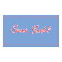 Gusto por lo dulce plantillas de tarjetas personales