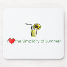 Gusto simple del verano tapete de ratones