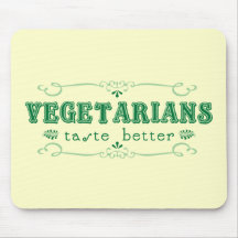 Gusto vegetariano alfombrilla de ratón