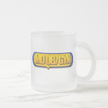 GYNECOLOGY OVAL DE LA OBSTETRICIA DEL LOGOTIPO DEL TAZA