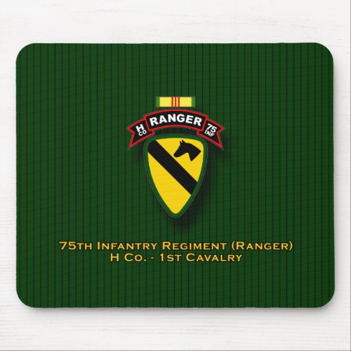 H Co, 75.a infantería - guardabosques - 1r Cav - V Alfombrillas De Raton