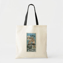 H.M.S. Teatro retro del delantal Bolsa Lienzo